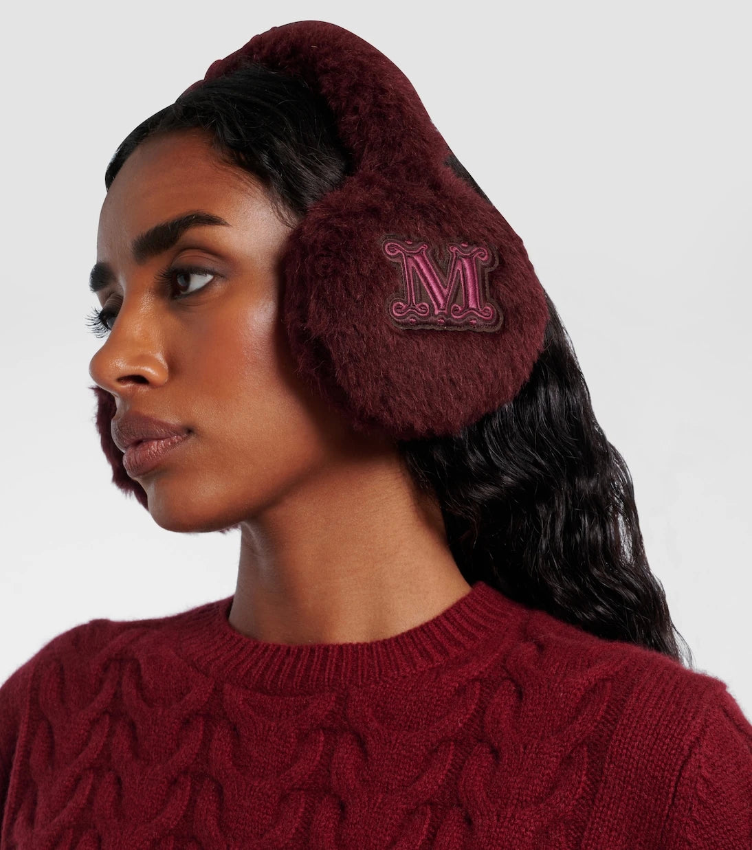 Max Mara - Alpaca, wool, and silk earmuffs