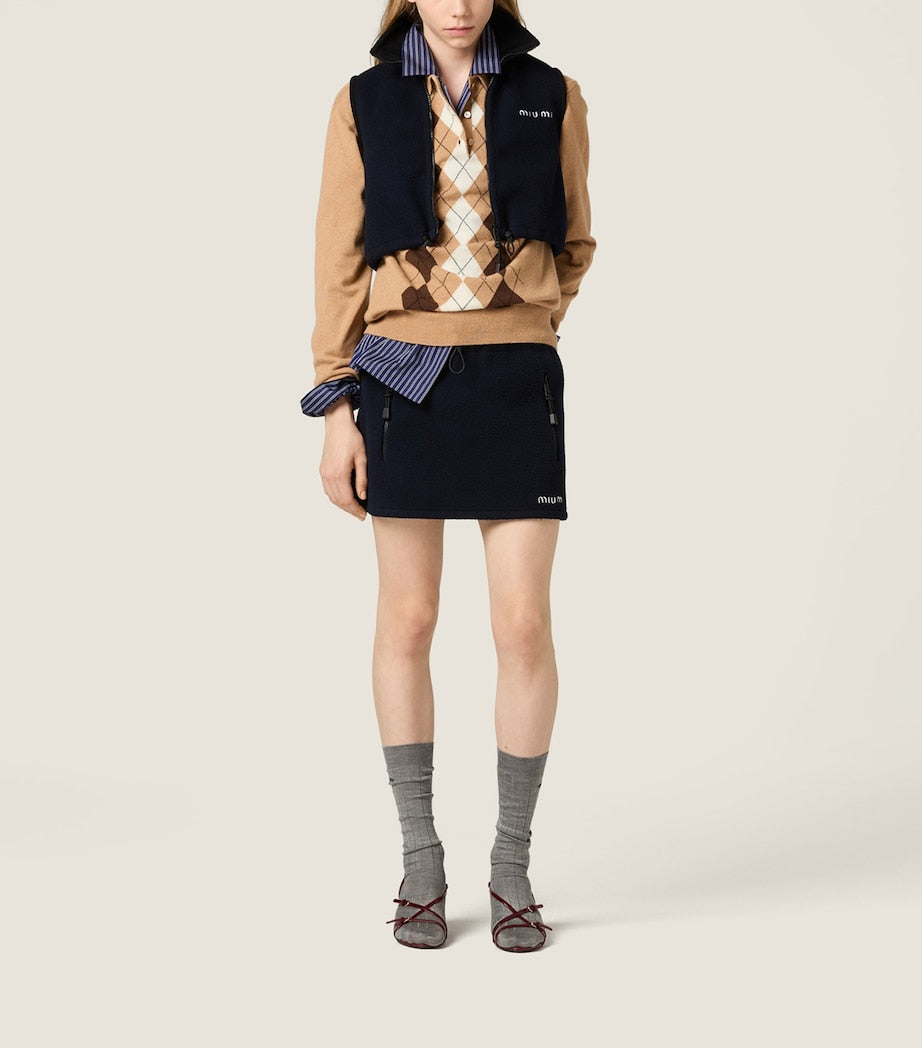 Blue Fleece Logo Gilet