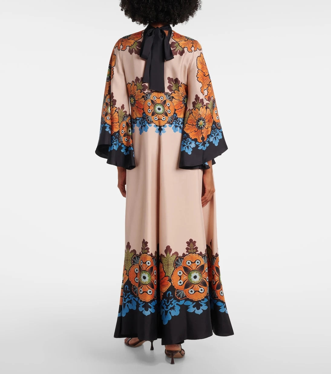 La DoubleJ - Magnifico floral silk maxi dress