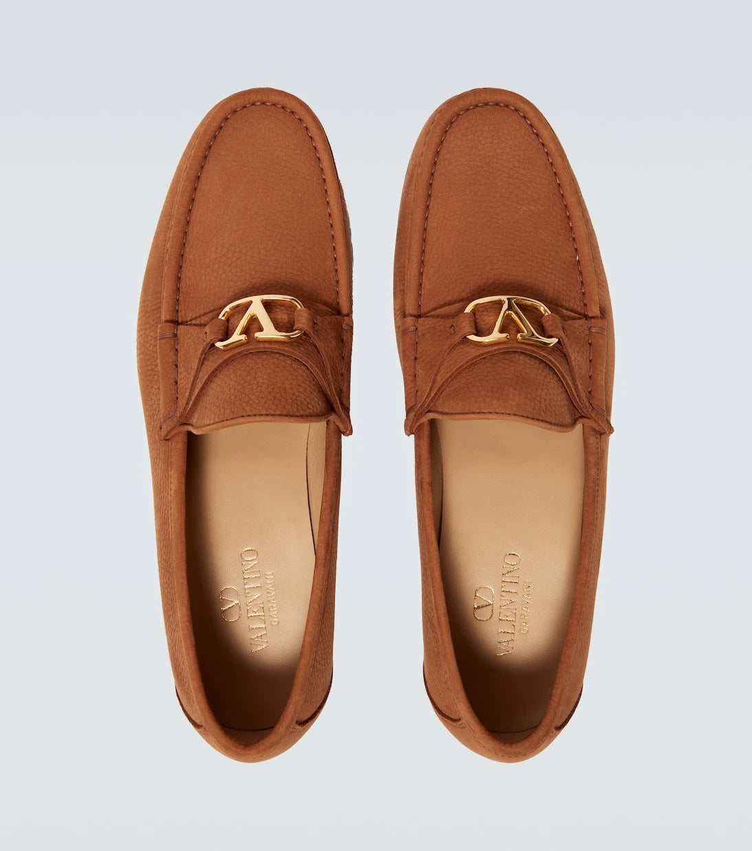 Valentino Garavani - VLogo leather loafers
