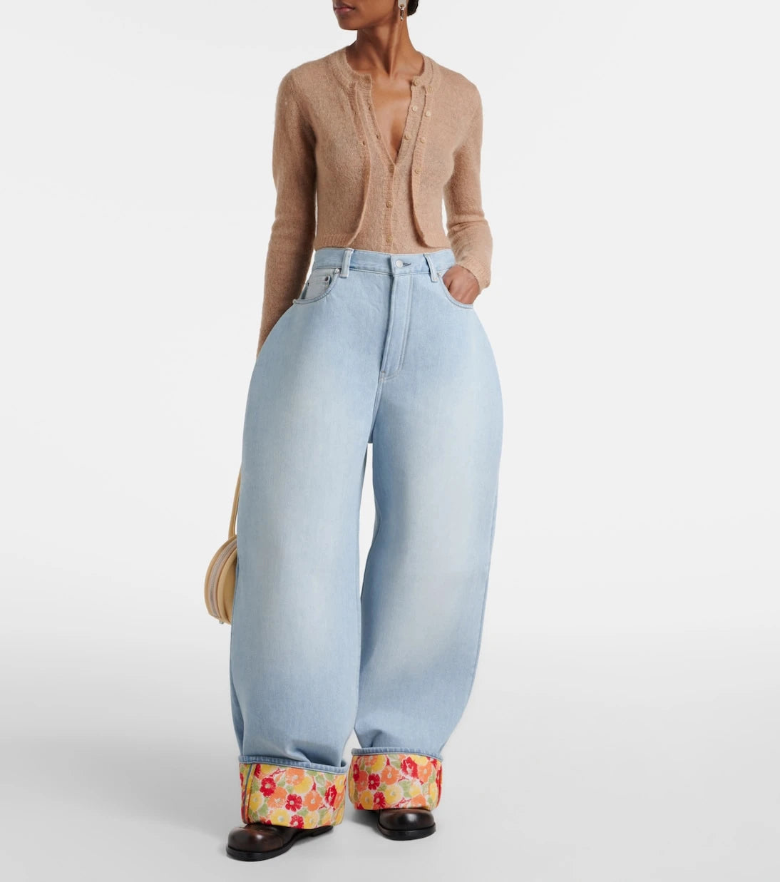 Acne Studios - High-rise barrel-leg jeans
