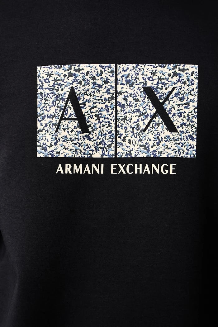 Armani Exchange капüşonlu erkek pamuklu sweatshirt