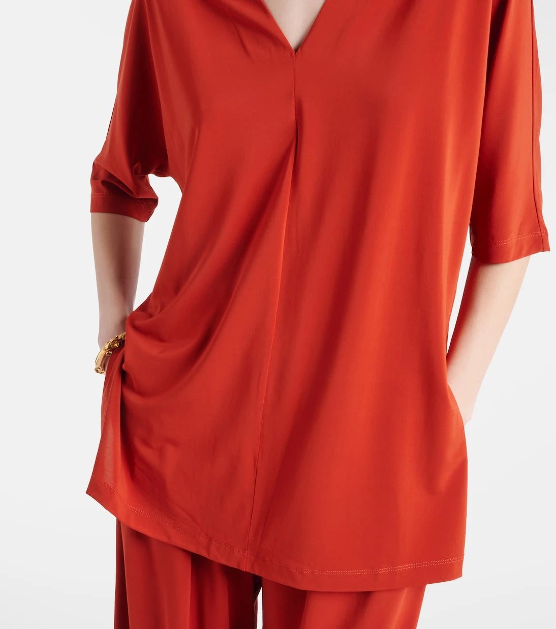 Max Mara - Linfa jersey crêpe blouse