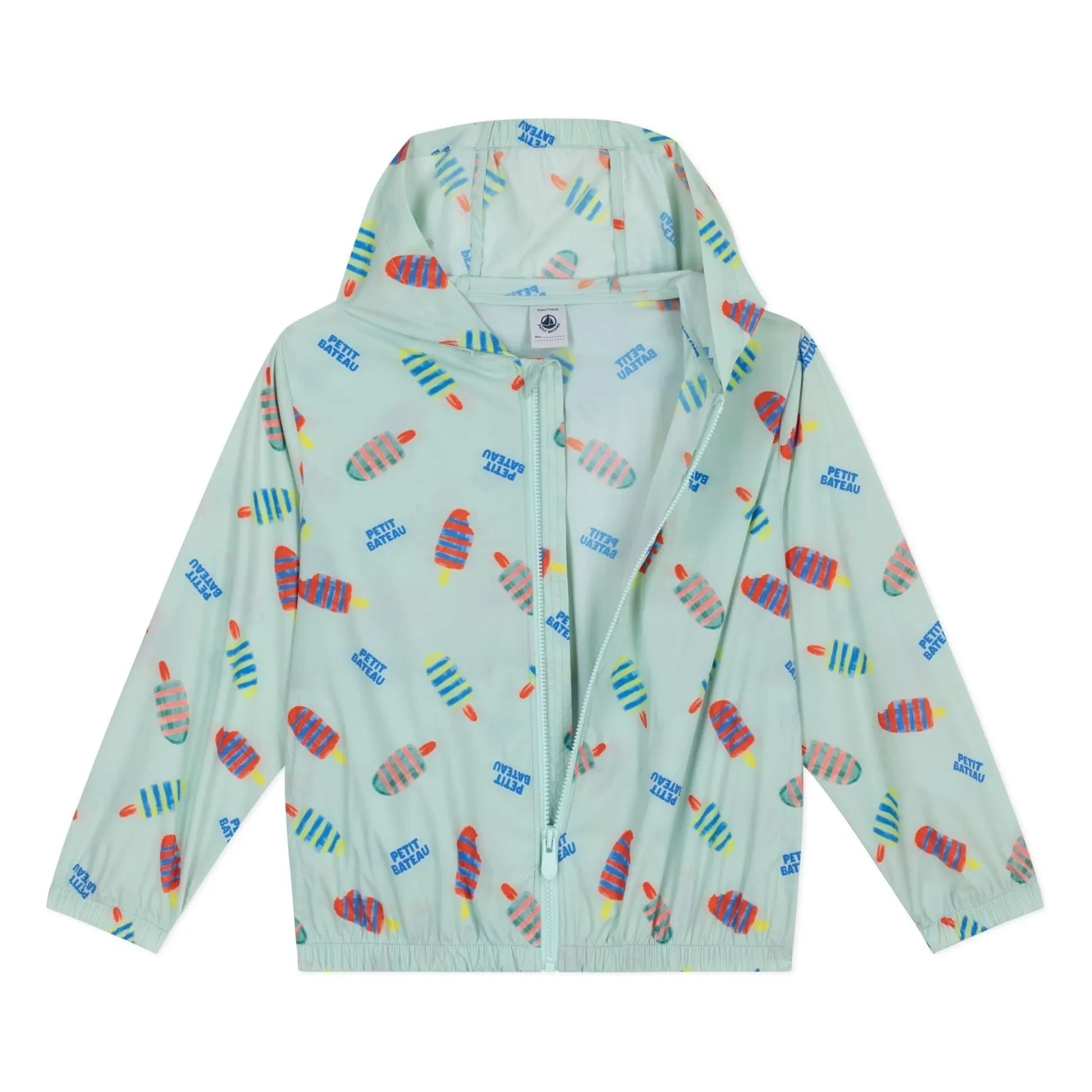 Petit Bateau - Flowered Windbreaker | White
