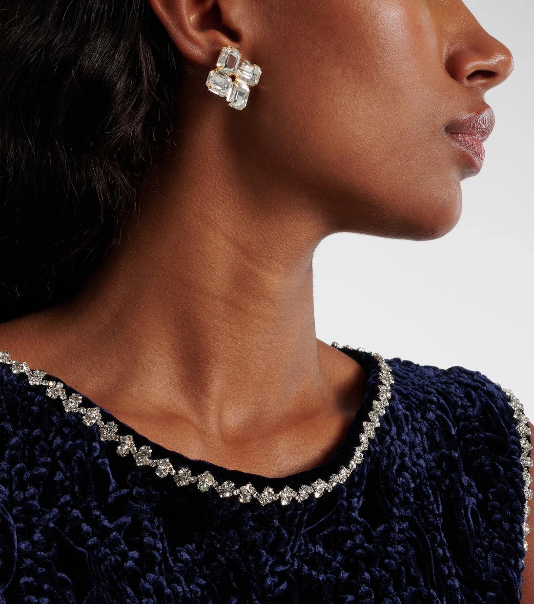 Jennifer Behr - Piccolo embellished gold-plated earrings