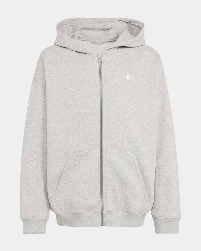 pamuklu, çocuklar için fermuarlı ve kapüşonlu adidas Originals sweatshirt
