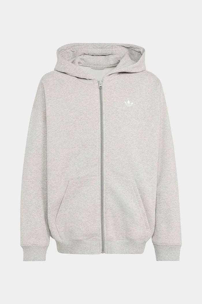 pamuklu, çocuklar için fermuarlı ve kapüşonlu adidas Originals sweatshirt