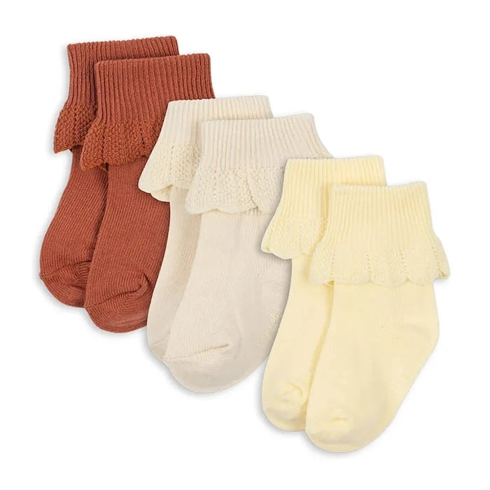 Konges Sløjd чорапи за деца 3 PACK FRILL SOCKS 3 броя