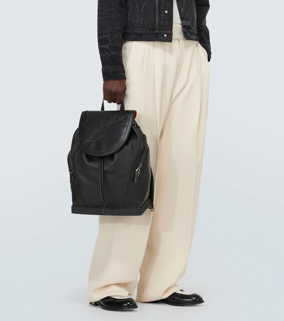 Christian Louboutin - Explorafunk logo leather backpack
