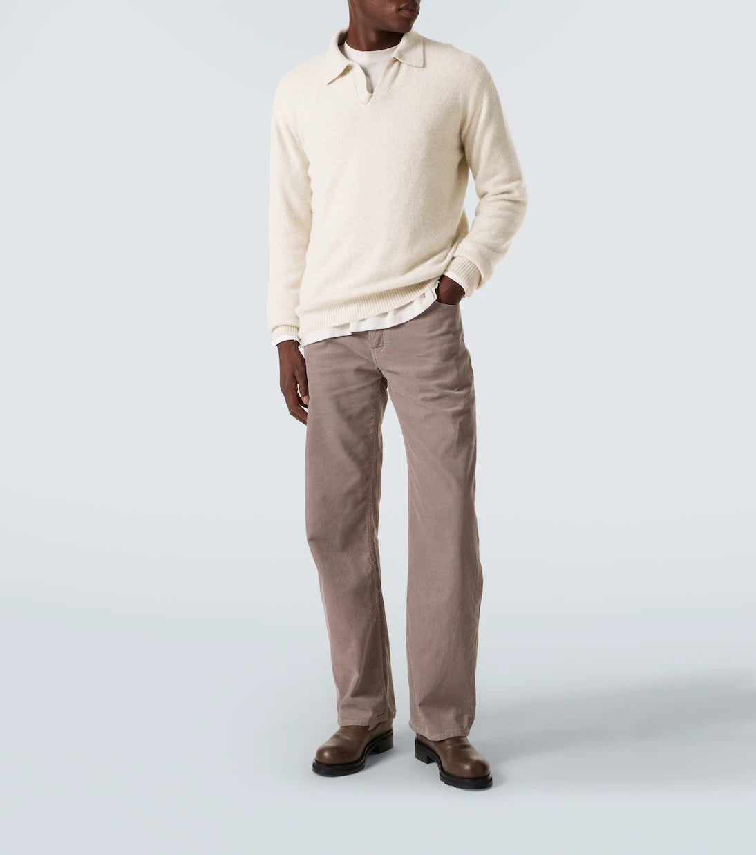 The Row - Leach cashmere polo sweater