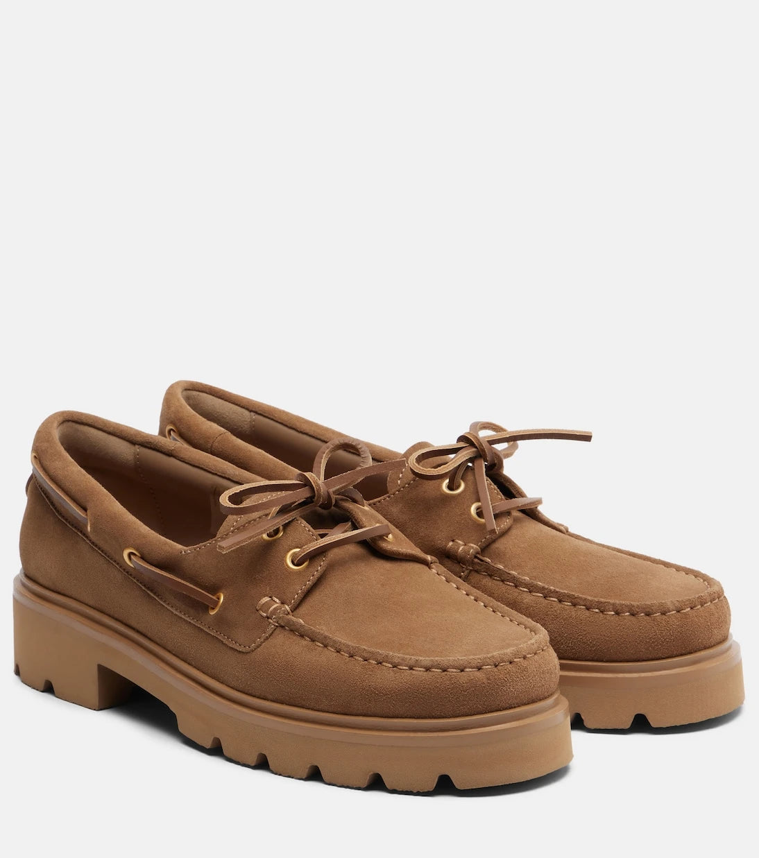 Gianvito Rossi - Olonne suede boat shoes