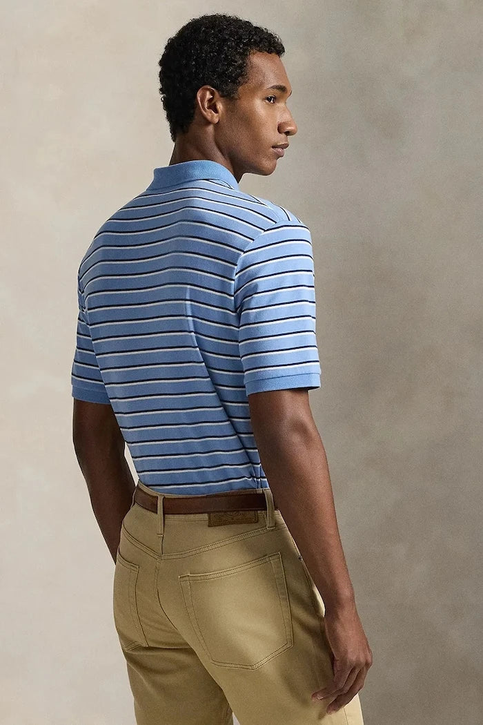 Памучна тениска с яка Polo Ralph Lauren