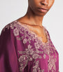 TORLOWEI Purple Silk Nana Boubou Kaftan