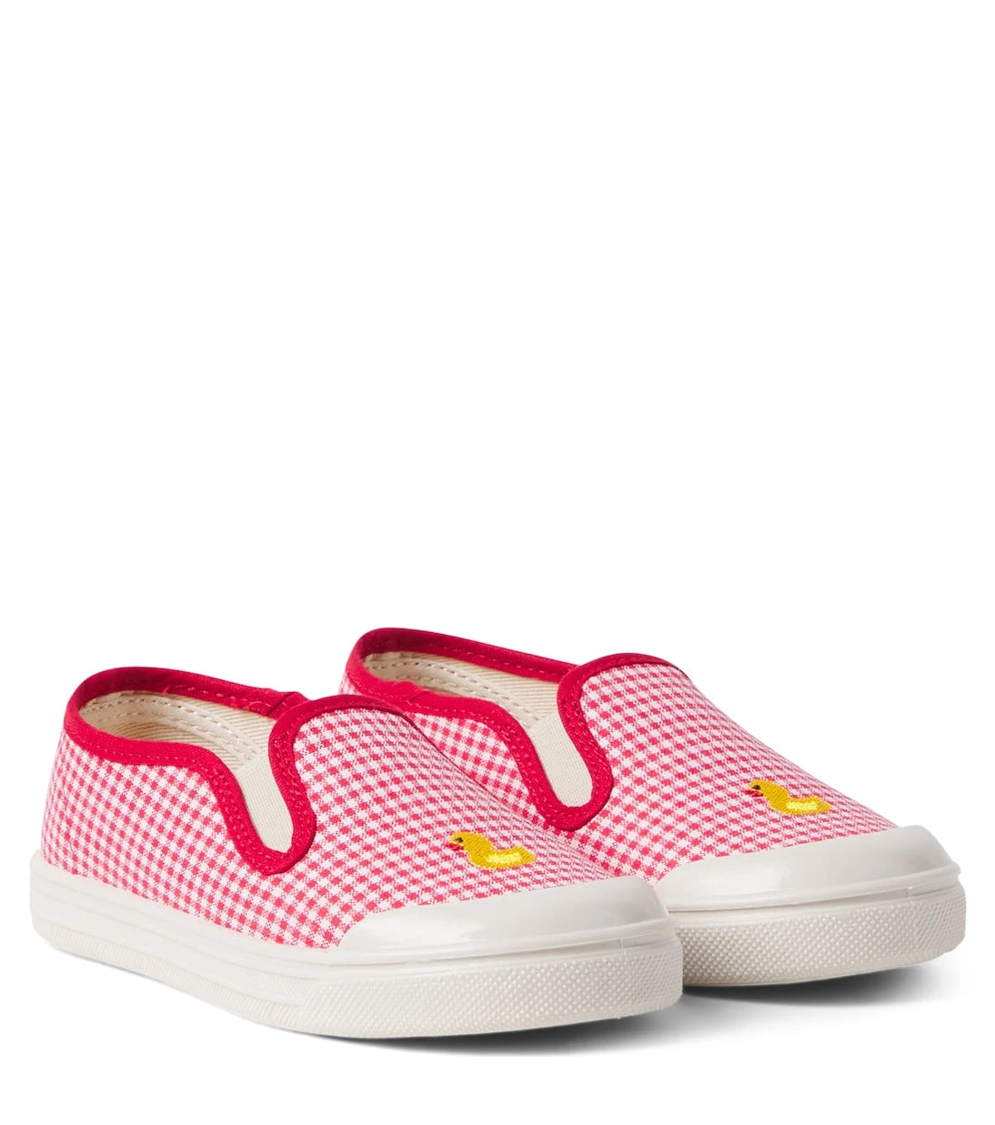 PèPè - Checked embroidered slip-on sneakers