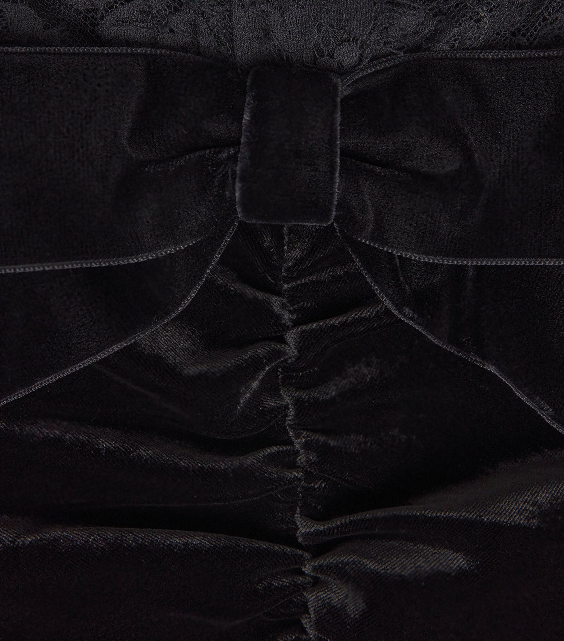 Black Lace-Velvet Gown