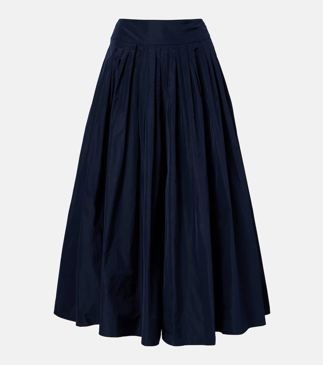 'S Max Mara - Pleated taffeta maxi skirt