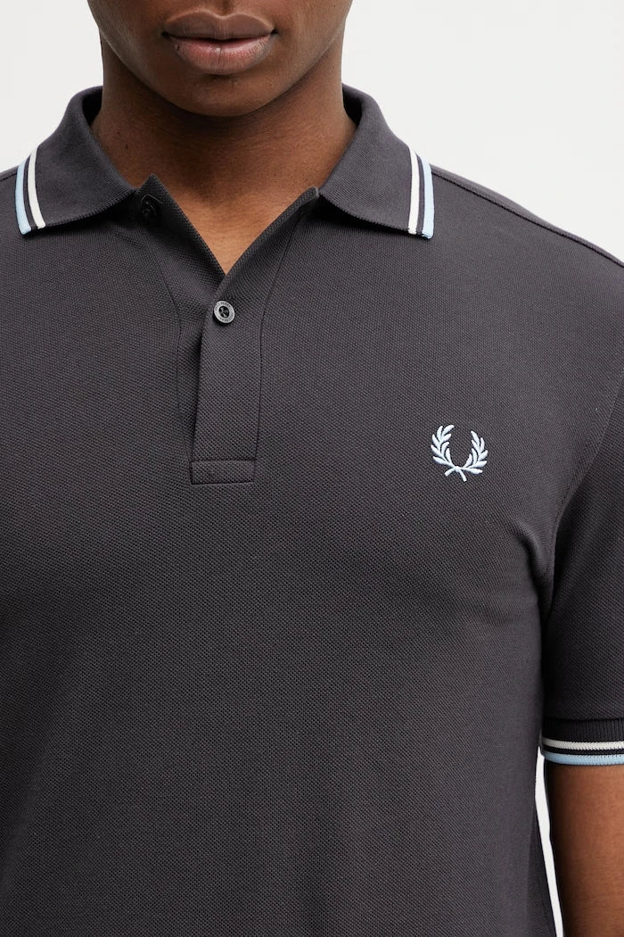 Памучна тениска с яка Fred Perry