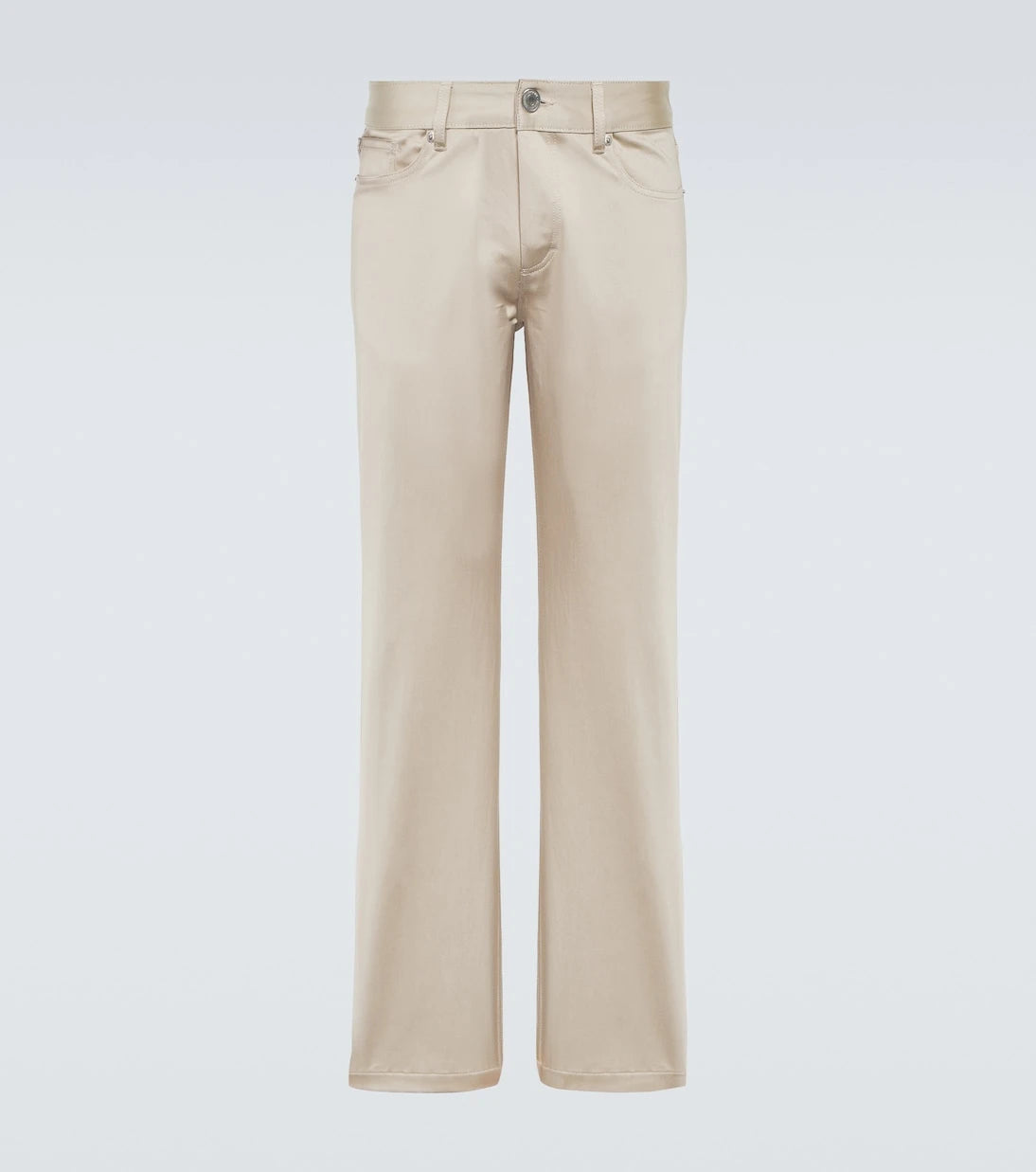 Ami Paris - Cotton satin straight pants