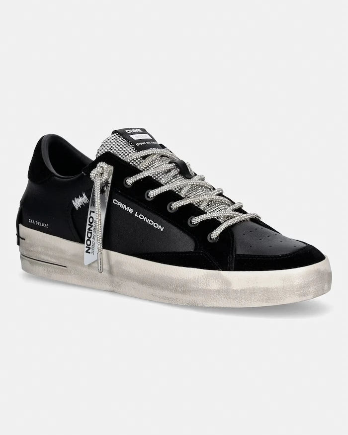 Crime London SK8 DELUXE WEDGE маратонки дамски от кожа