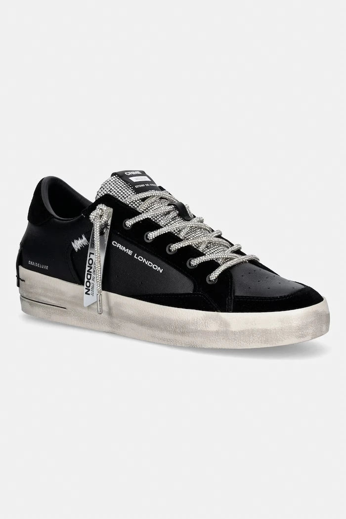 Crime London SK8 DELUXE WEDGE kadın deri spor ayakkabı
