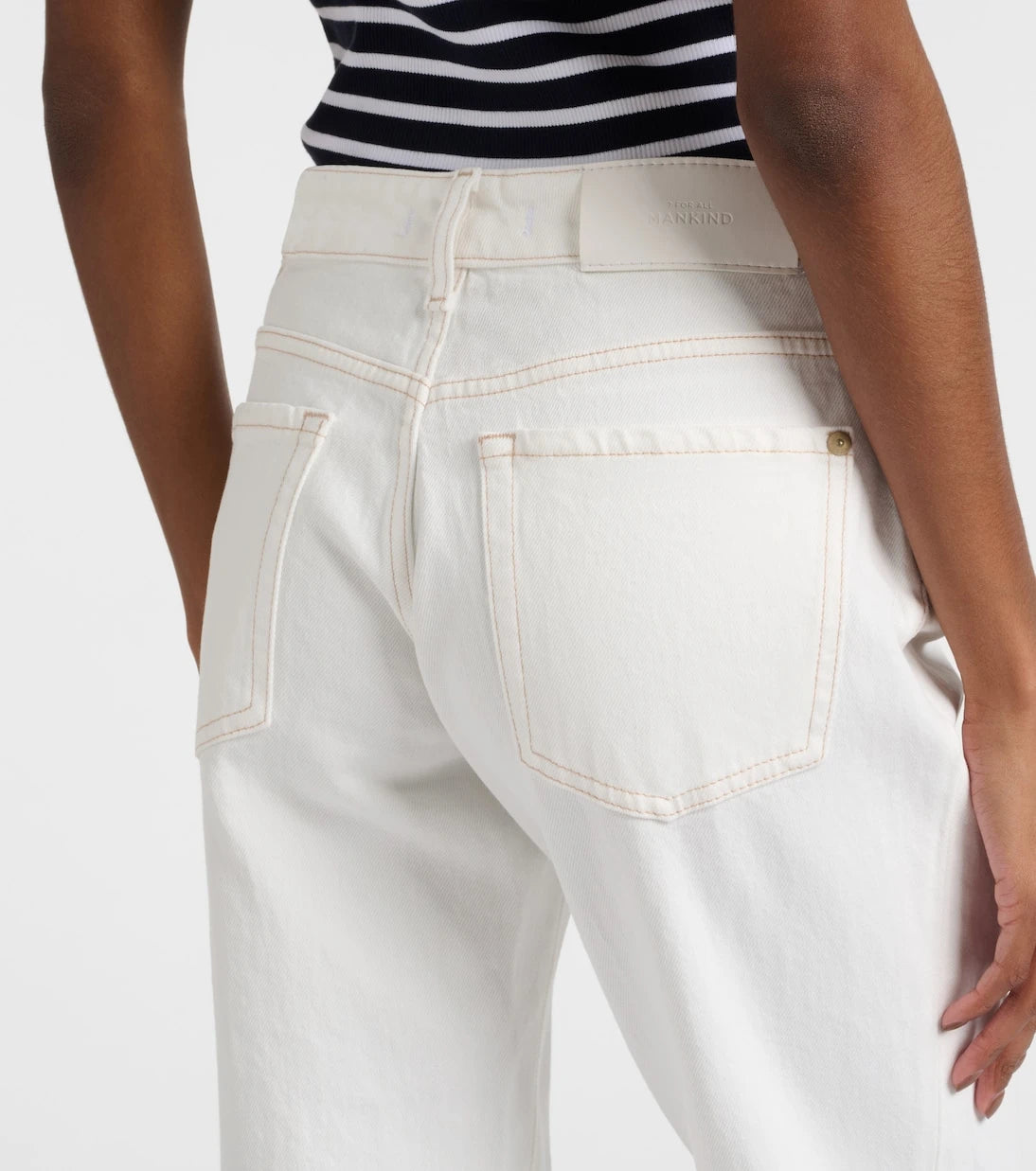 7 For All Mankind - High-rise straight jeans