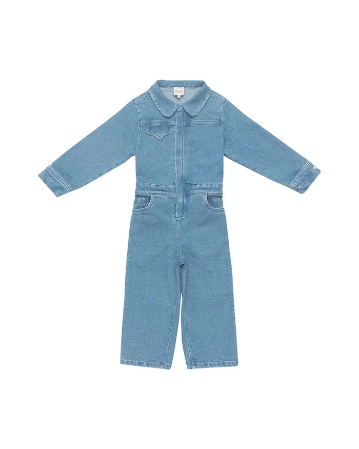 Детски гащеризон с памук Donsje Lard Denim Jumpsuit Western Bear
