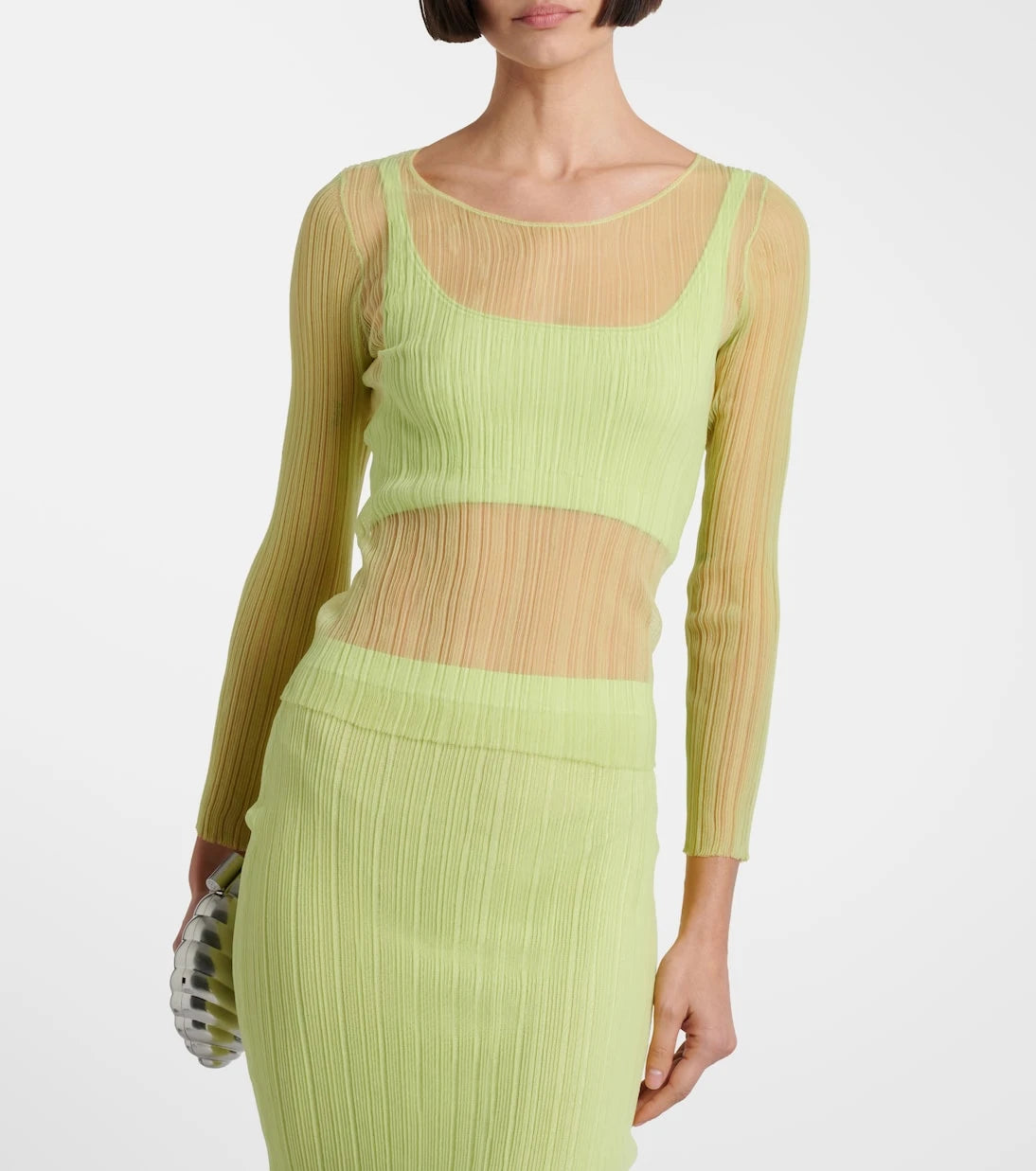 Simkhai - Sheer jersey top