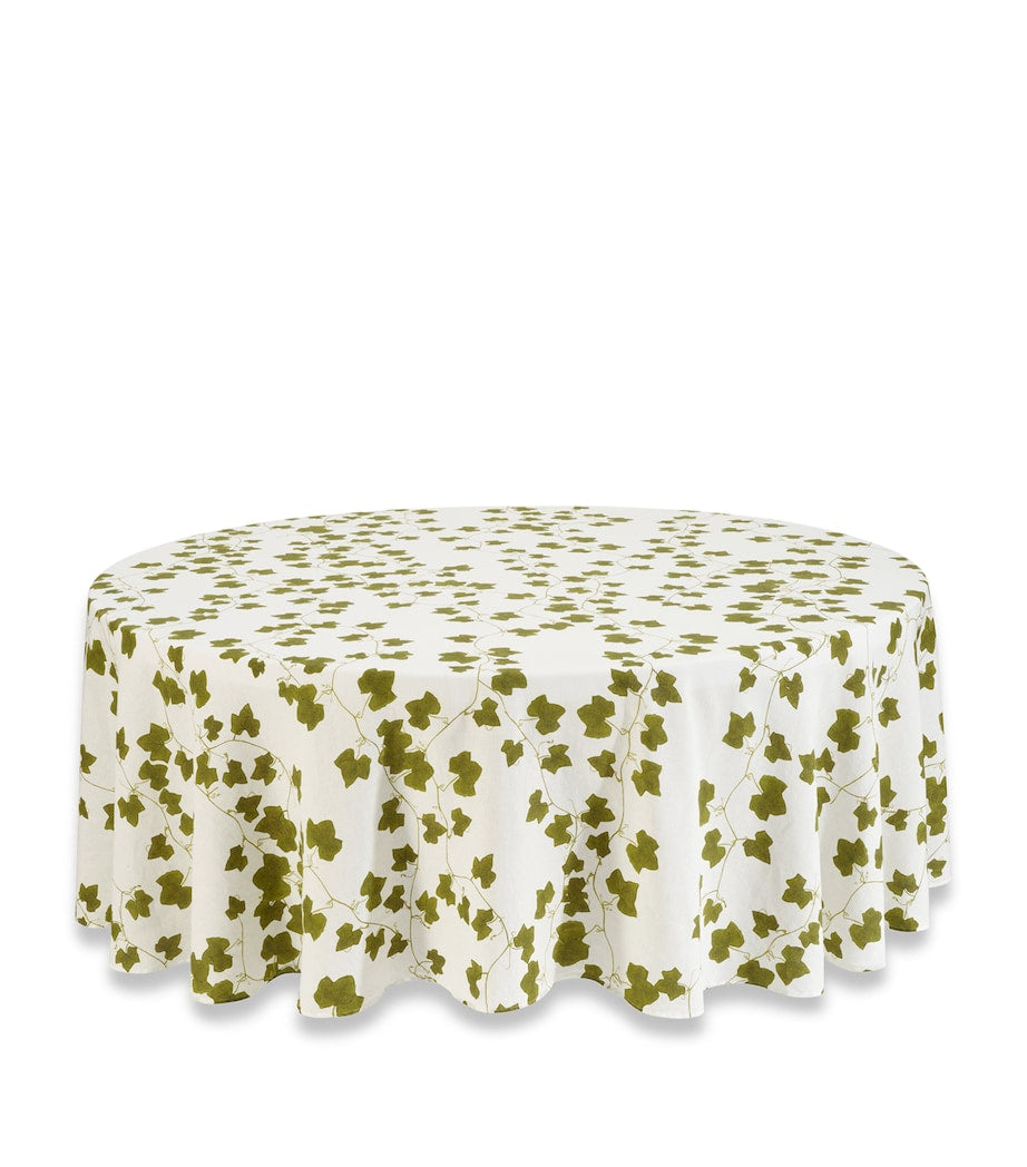 Summerill & Bishop Linen Ivy Round Tablecloth (260cm)