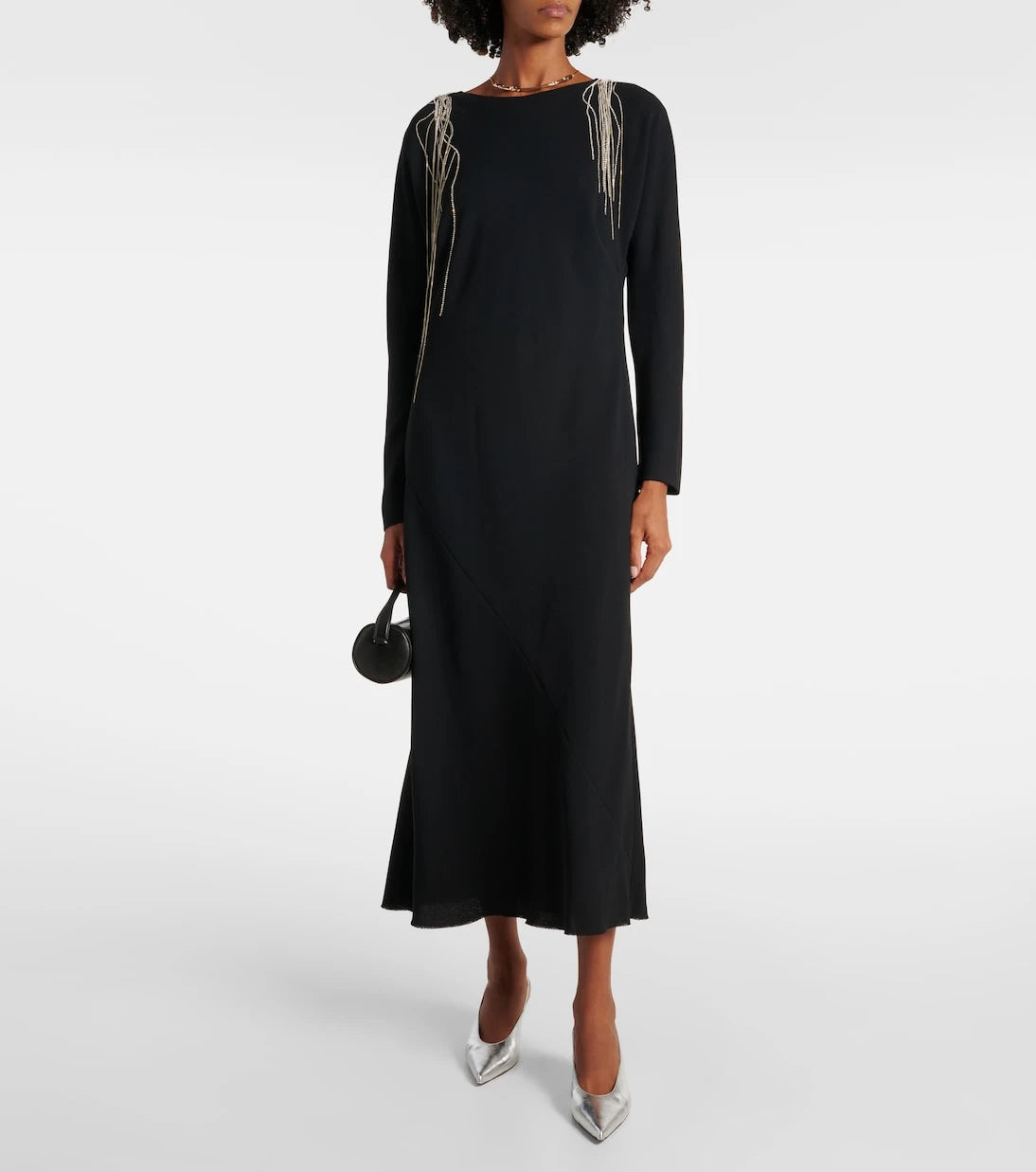 Dries Van Noten - Crystal-embellished maxi dress