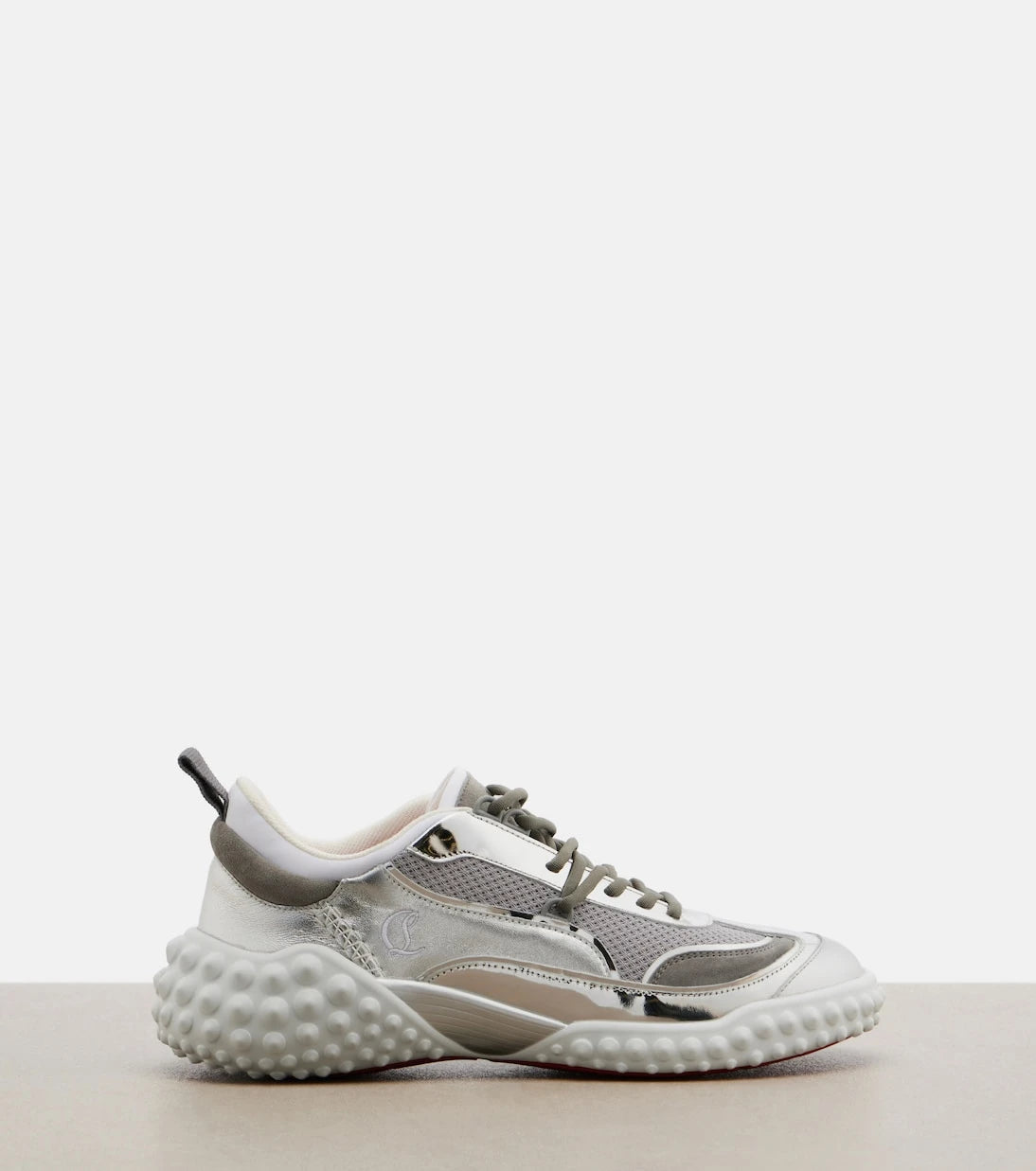 Christian Louboutin - Mara suede and mesh sneakers