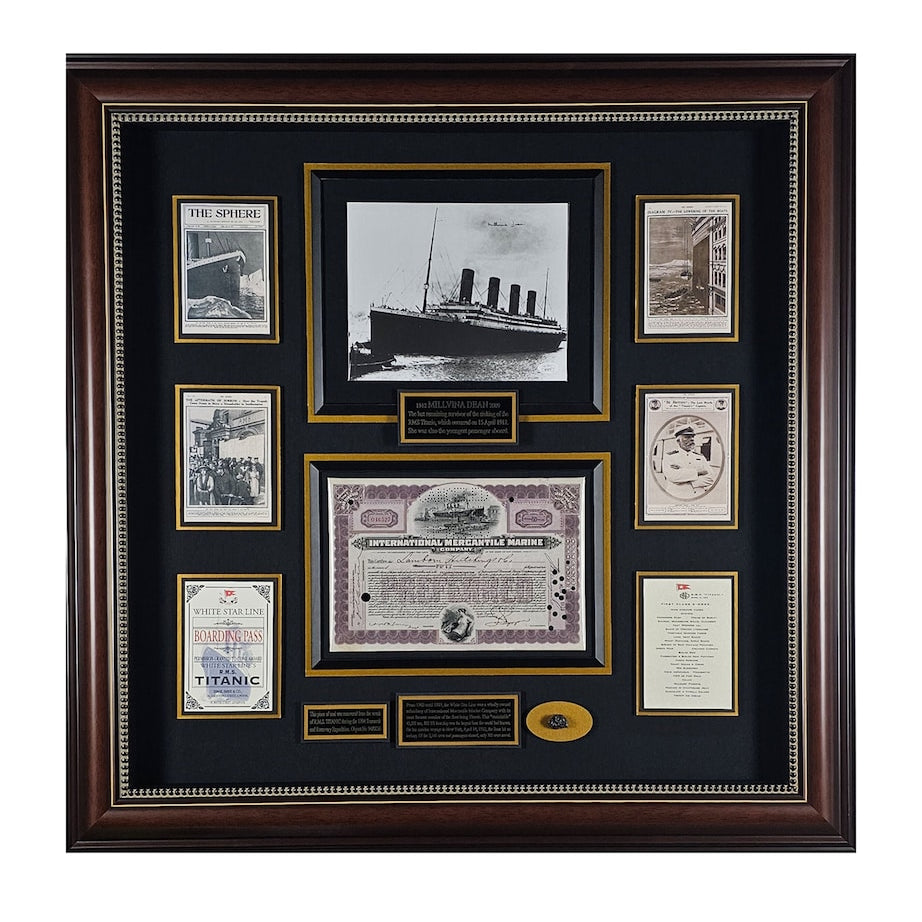 Leipzig Galleries Titanic Last Survivor Autograph and Relic Display