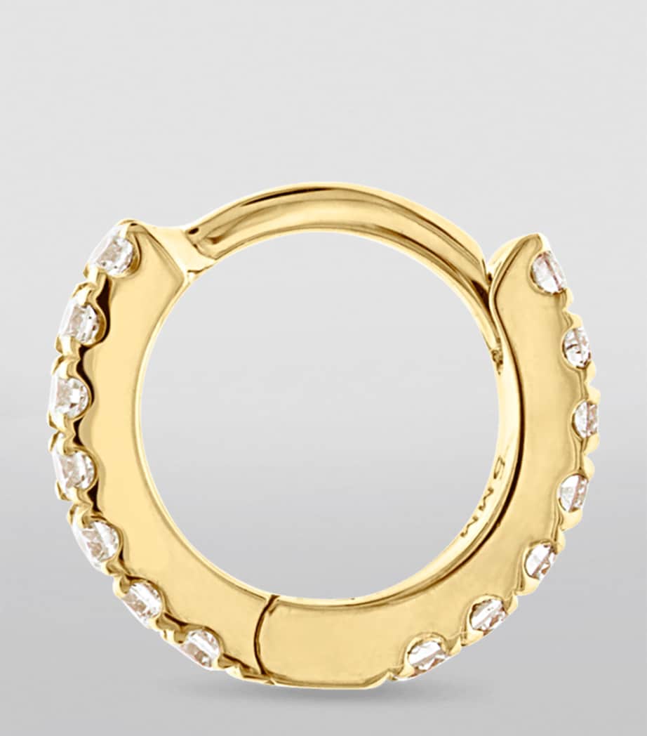 Diamond Eternity Single Hoop Earring (5mm)