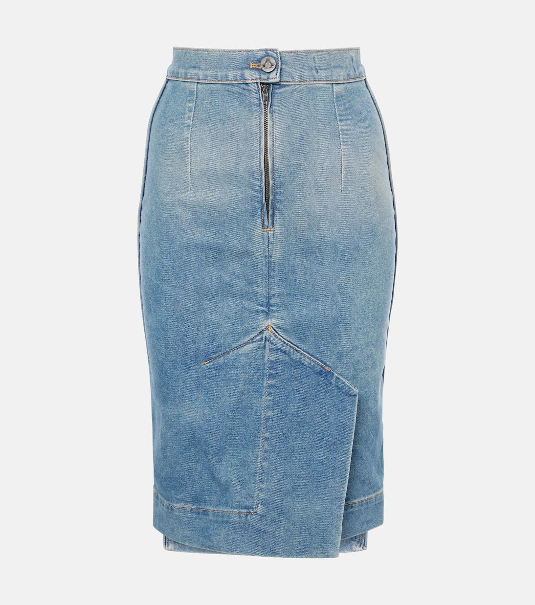 Vivienne Westwood - Orb denim pencil skirt