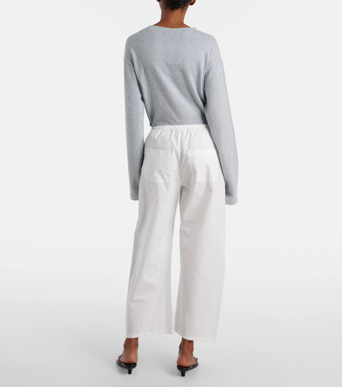 Leset - Kyoto cotton barrel-leg pants