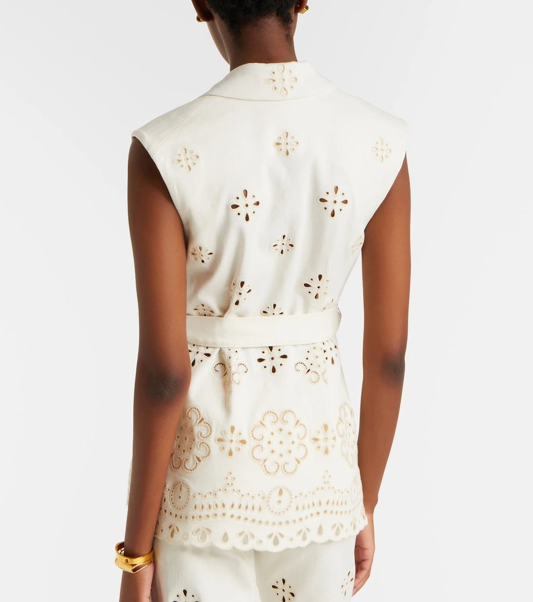 Veronica Beard - Townes eyelet cotton twill vest