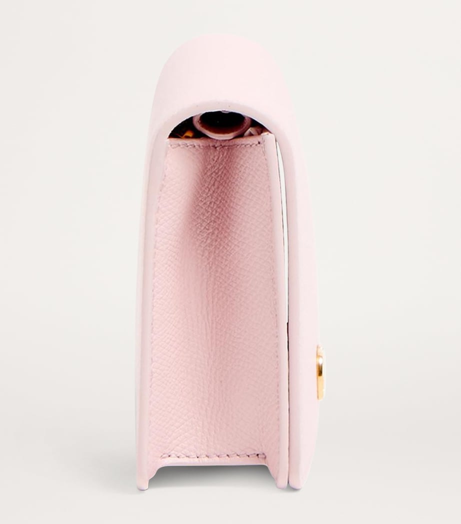 Valentino Garavani Pink Mini Calf Leather VLogo Shoulder Bag