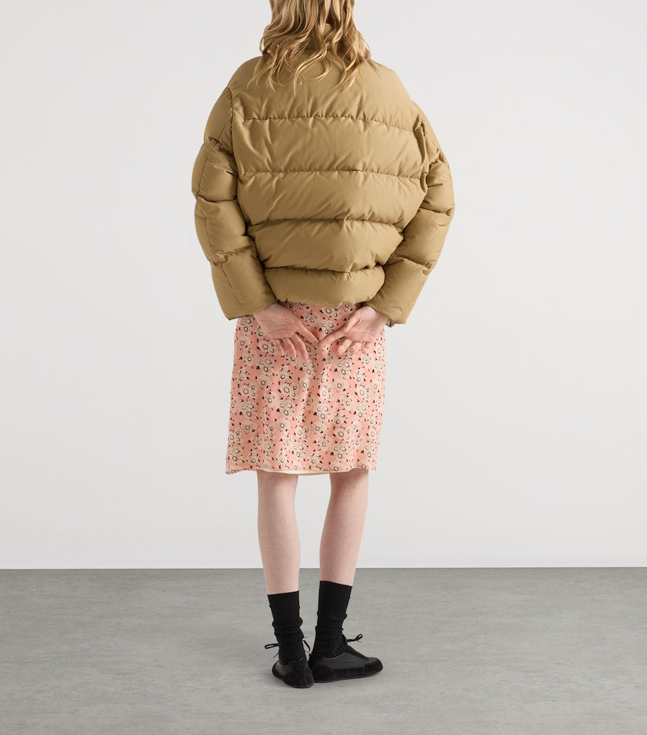 Prada Brown Down-Filled Technical Puffer Jacket