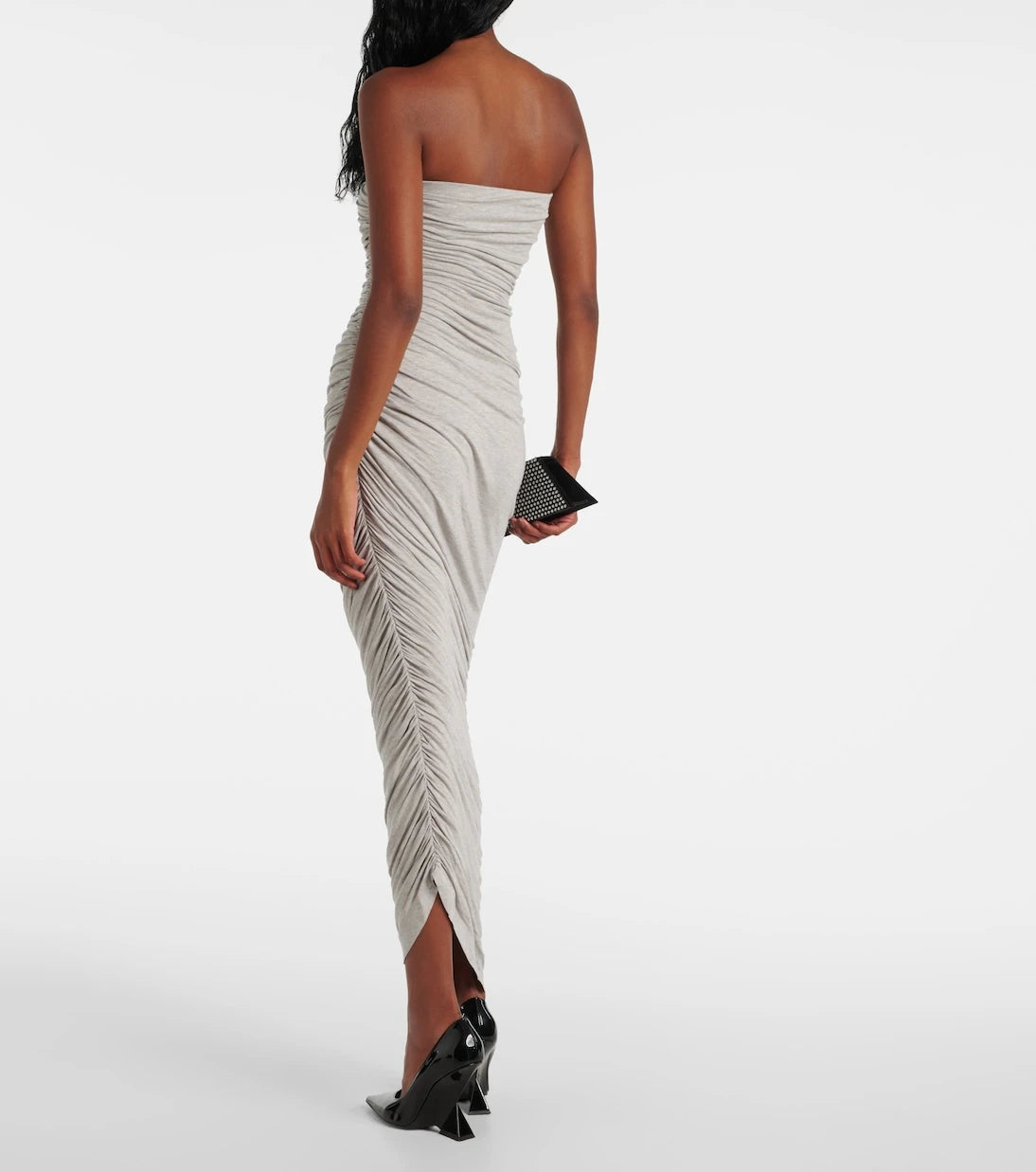 Norma Kamali - Diana ruched jersey maxi dress
