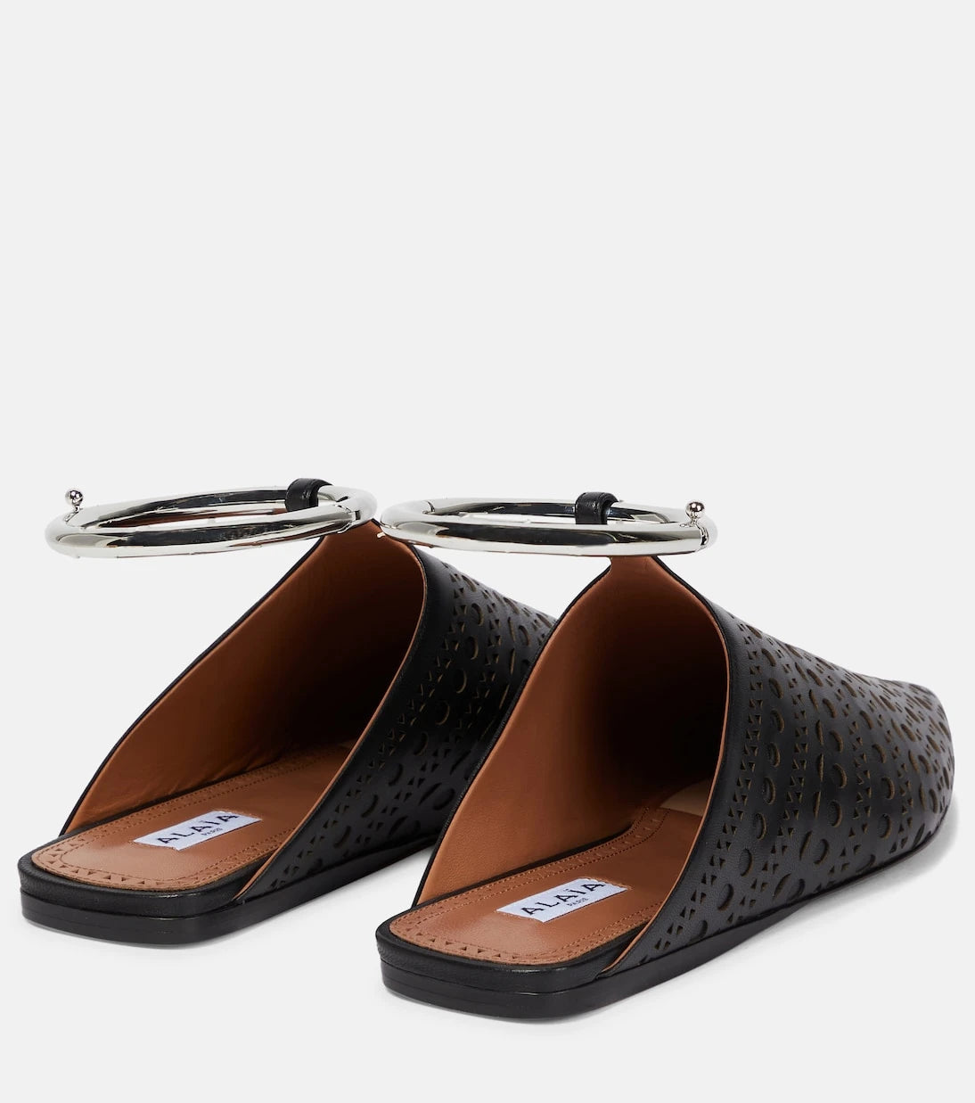 Alaïa - Convertible leather flats