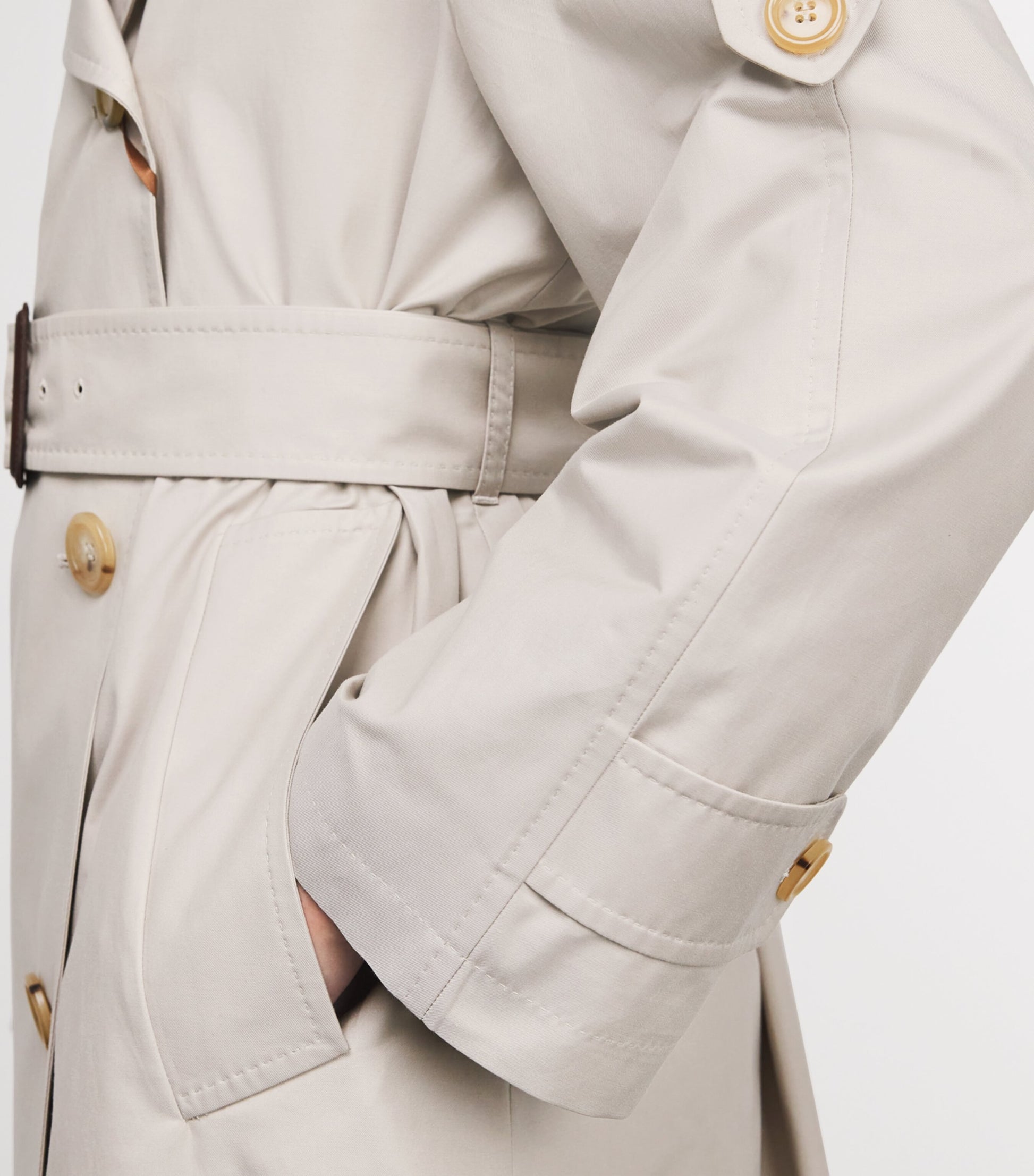 Belted Trench Coat ECRU