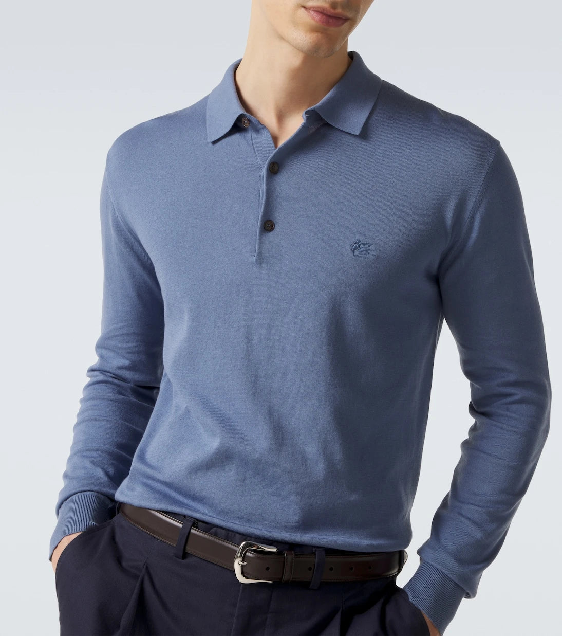 Etro - Pamuklu polo kazak
