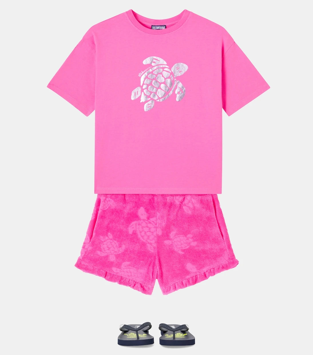 Vilebrequin Kids - Ginetty jacquard cotton terry shorts