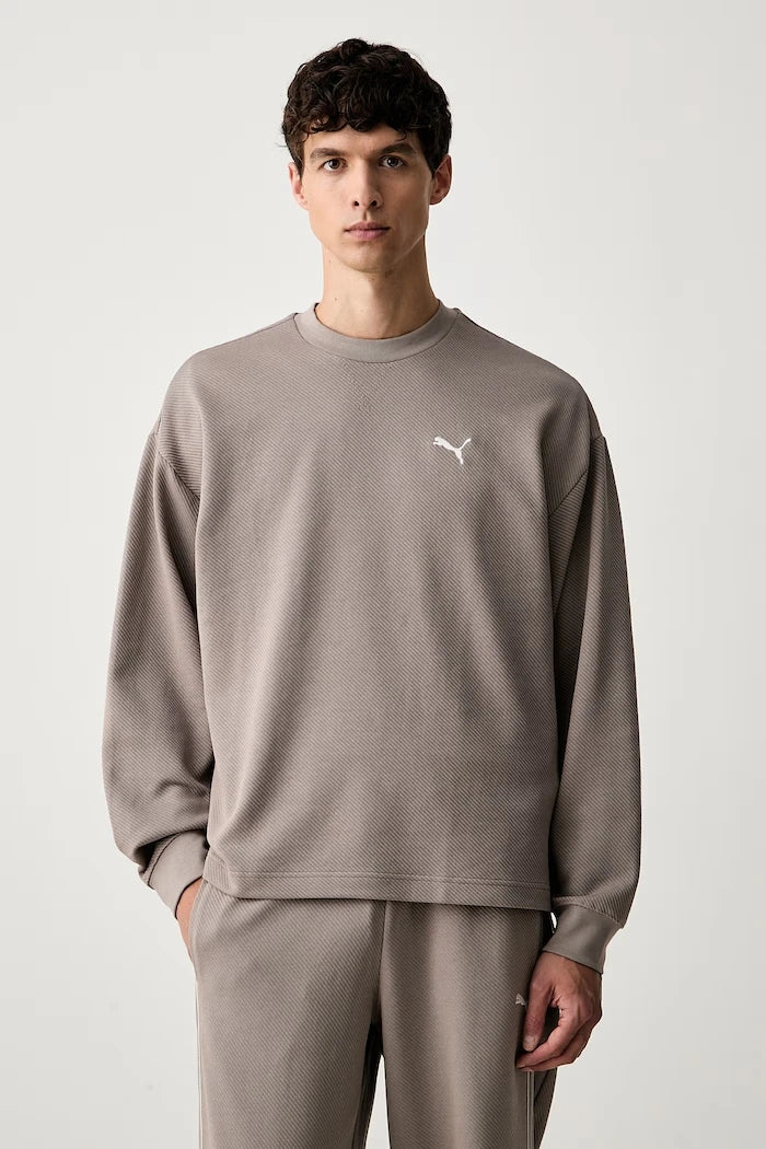 Puma erkek pamuklu Essentials Elevated sweatshirt