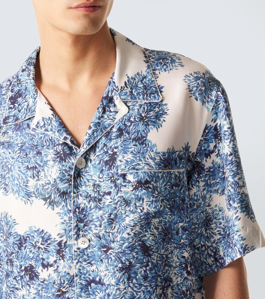 Givenchy - Couture Seam silk twill bowling shirt