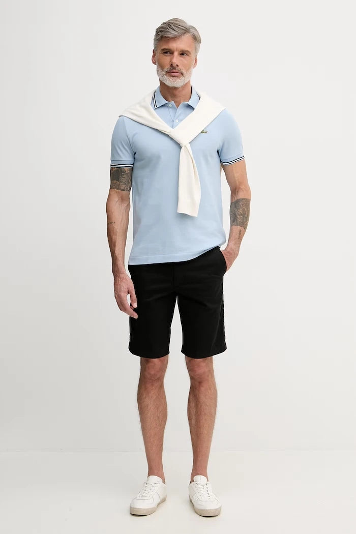 Lacoste тениска с яка мъжка от памук