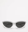 Swarovski Silver Metal Cat Eye 0SK7030 Sunglasses