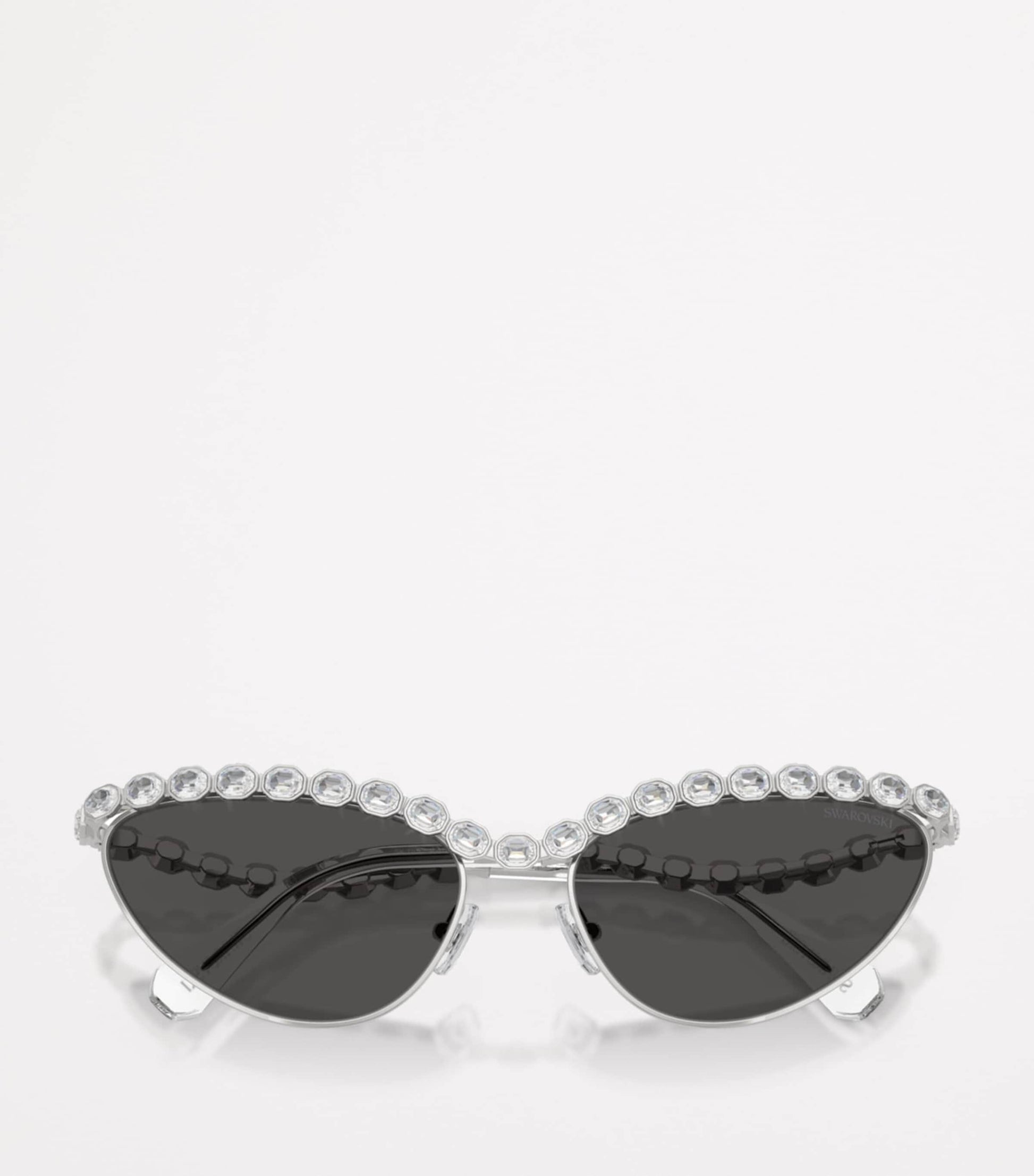 Swarovski Silver Metal Cat Eye 0SK7030 Sunglasses