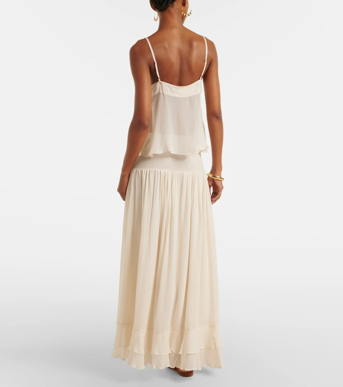 Poupette St Barth - Neree ruffled maxi skirt