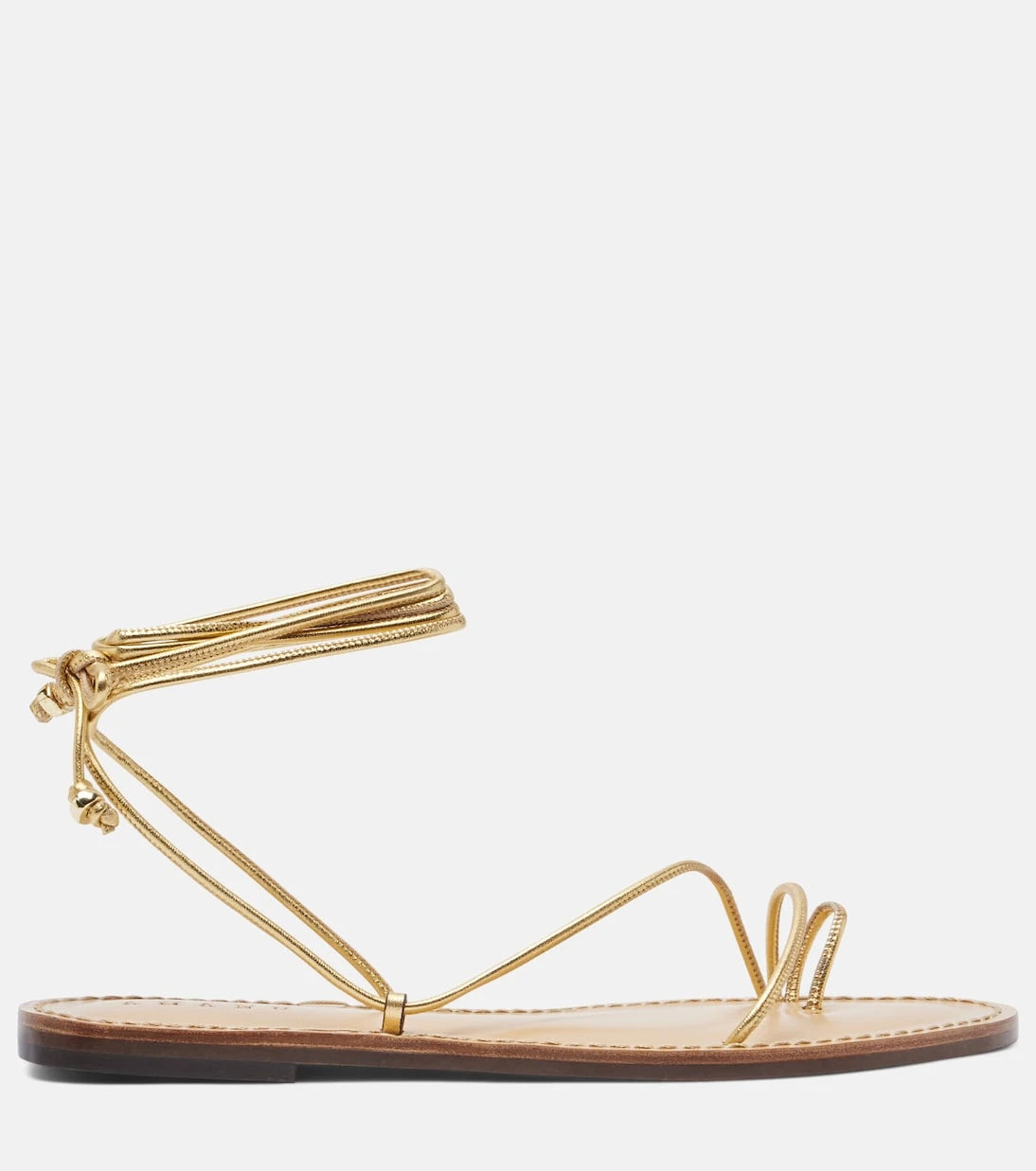 Amanu - Karima metallic leather sandals