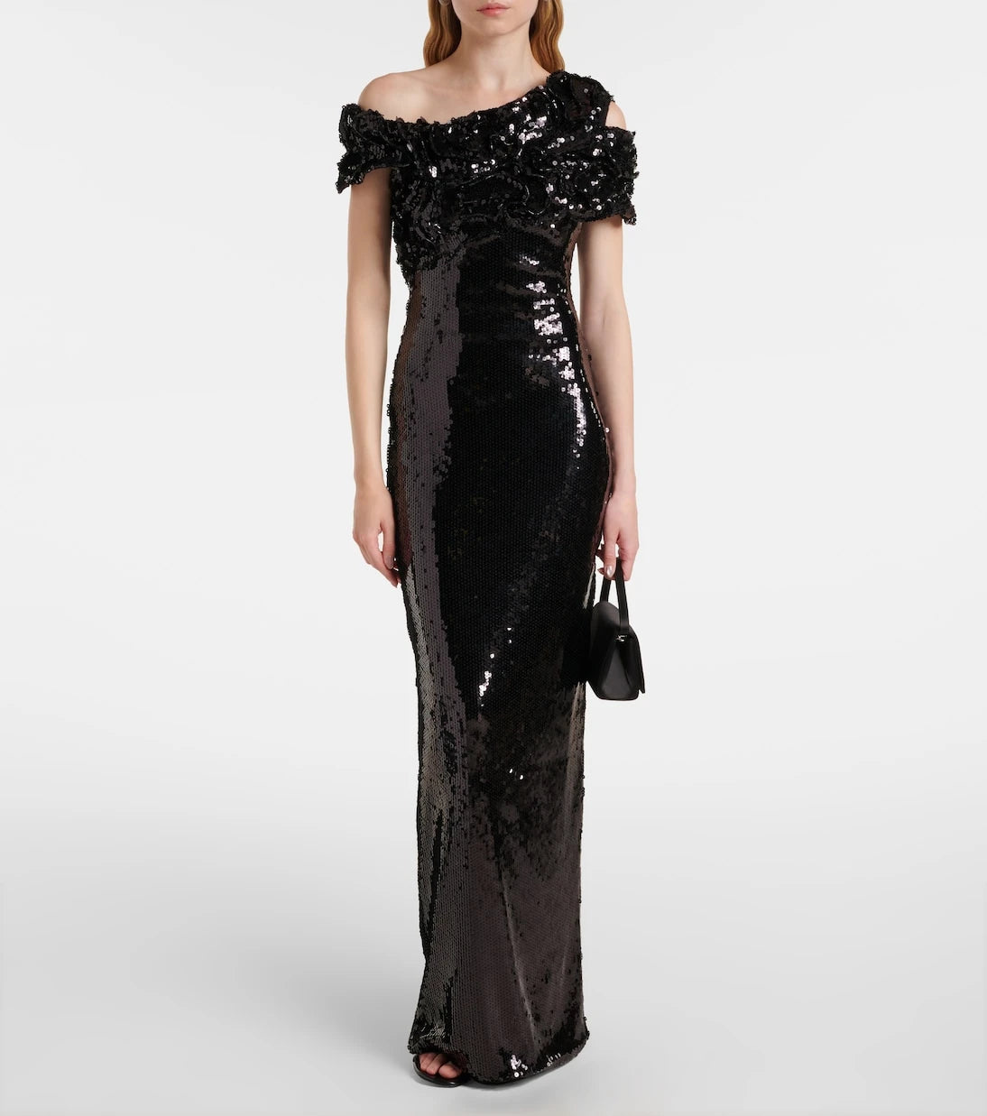 Marmar Halim - Asymmetric sequined gown